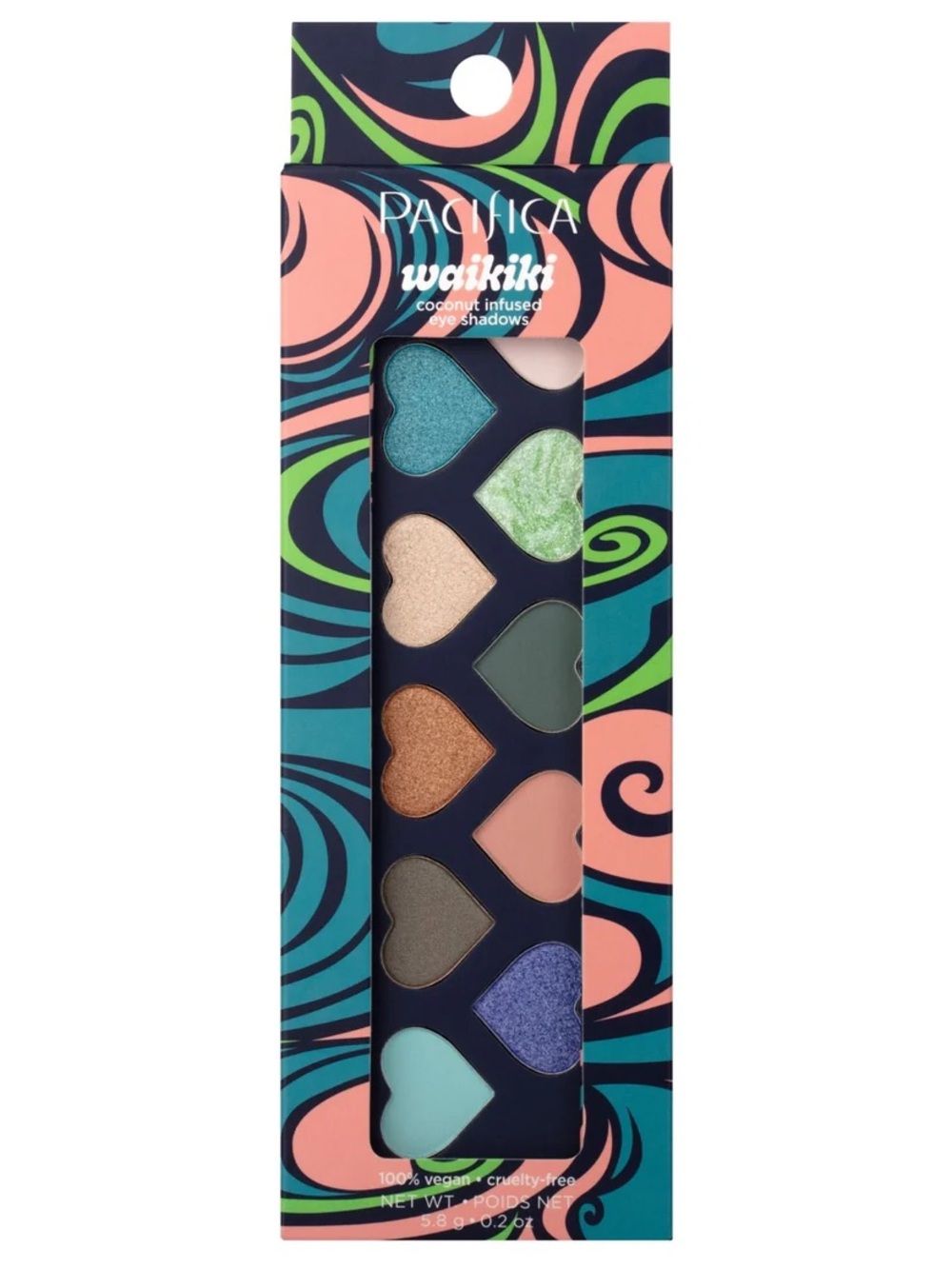 Pacifica WAIKIKI Eye Shadows Palette, NEW